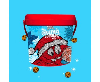 Cookie Time 圣诞曲奇饼干桶 海盐焦糖巧克力 600克 （保质期：2022.07）